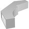 Ekena Millwork 3-in. W x 14-in. D x 18-in. H Monterey Architectural Grade PVC Knee Brace BRCP03X14X18MON - alternate 4